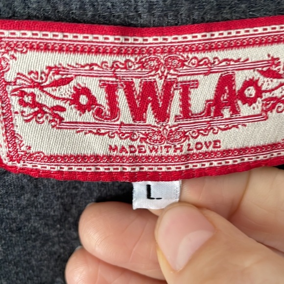 Johnny Was Los Angeles Draped Cardigan Embroidered Open Shrug Knit  L flaw B15 - Picture 2 of 7